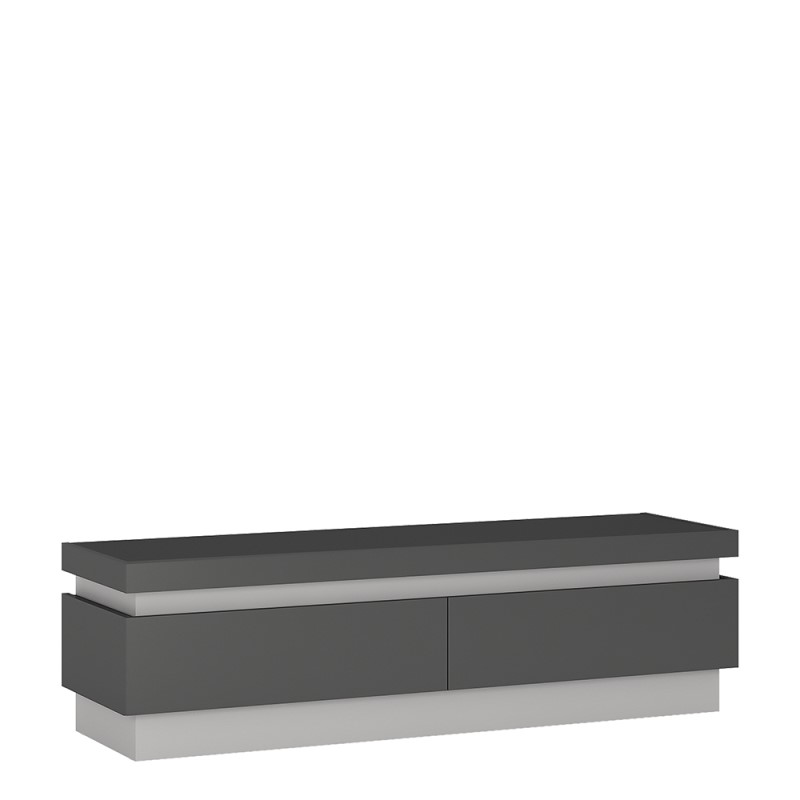 2 drawer TV cabinet (including LED lighting) - Click Image to Close